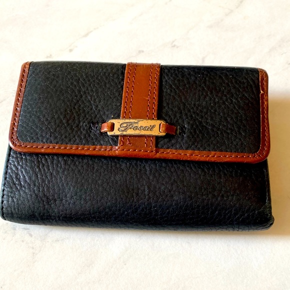 Vintage Fossil leather wallet - Picture 1 of 5